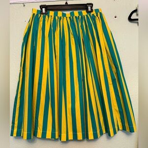 NWT Striped Circle Skirt Large
